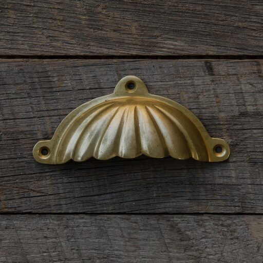 Aged Brass Cup Handle