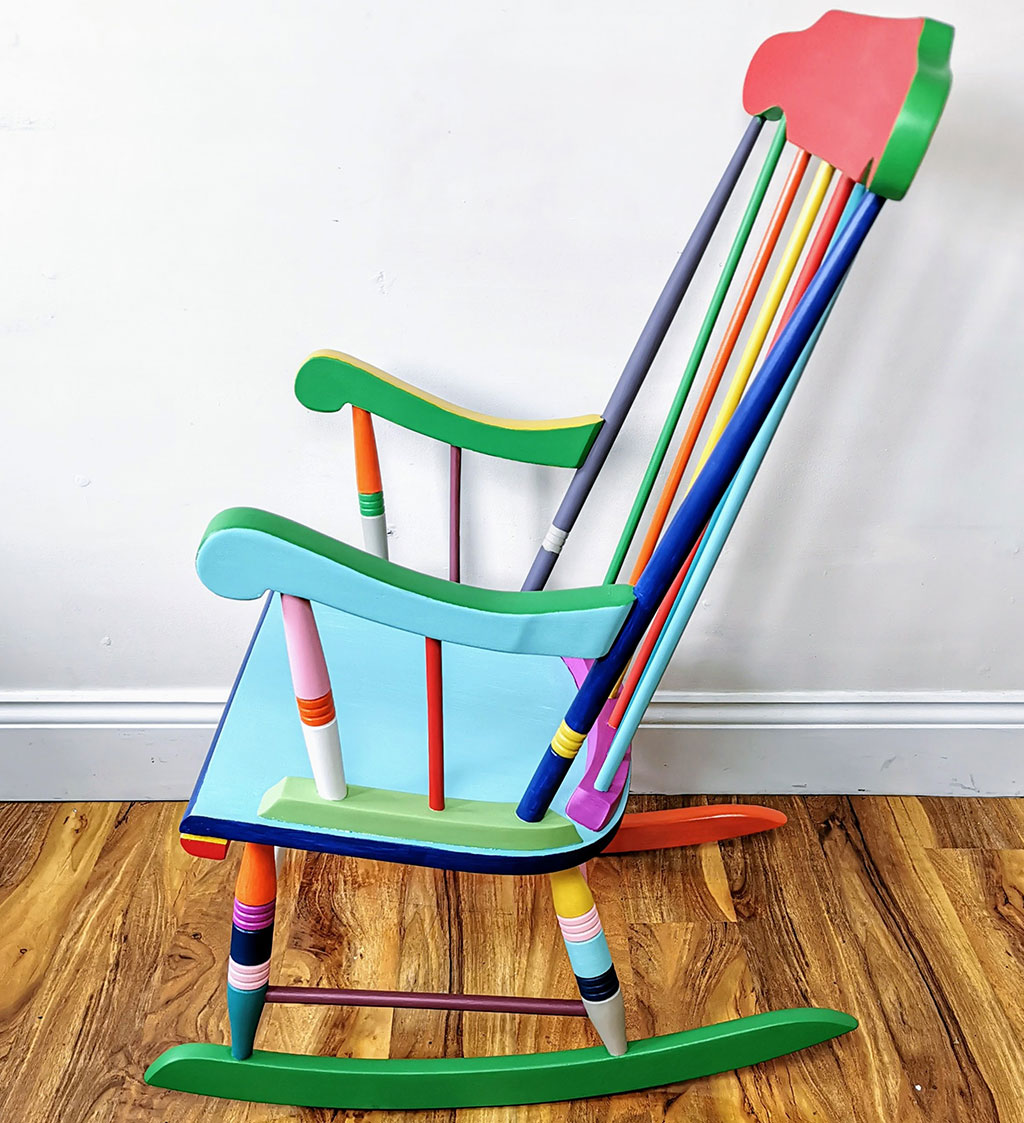 Multicoloured Rocking Chair